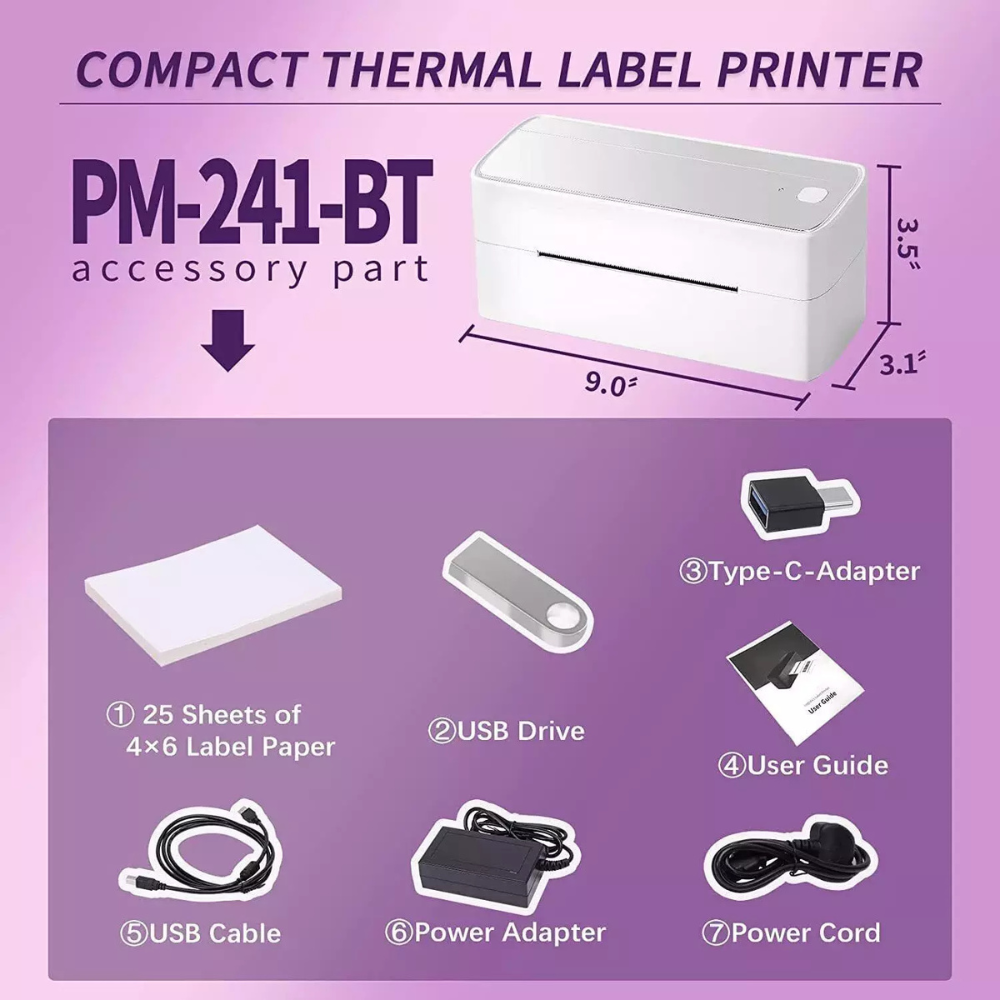 Bluetooth Thermal Label Printer