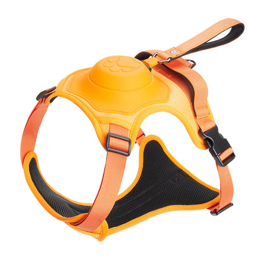 Reflective No-pull Dog Harness with Retractable Leash